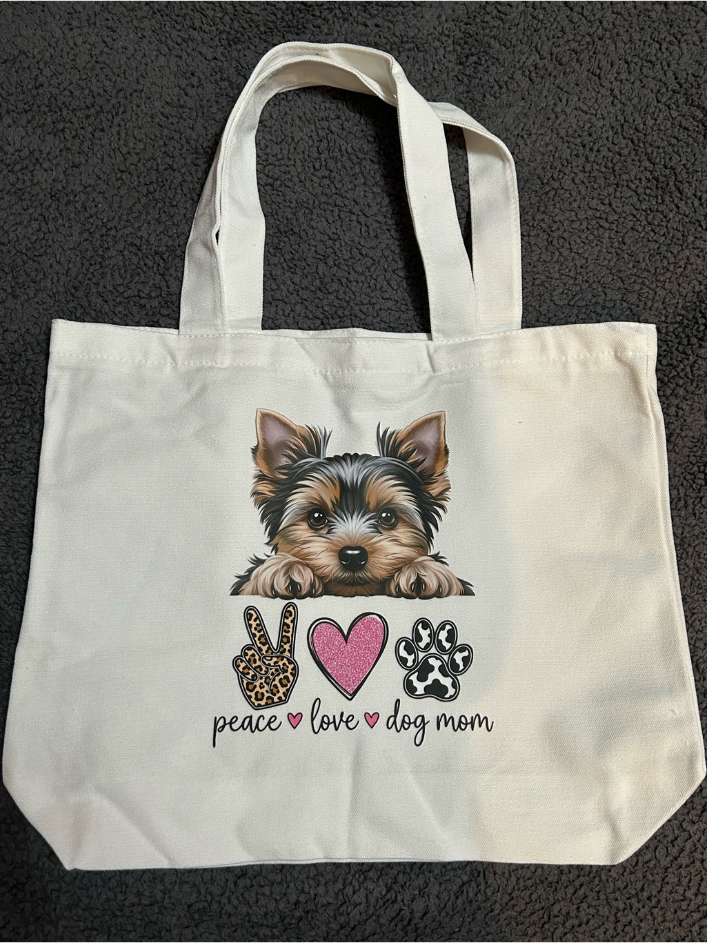 Brand New Dog Mom Tote Bag